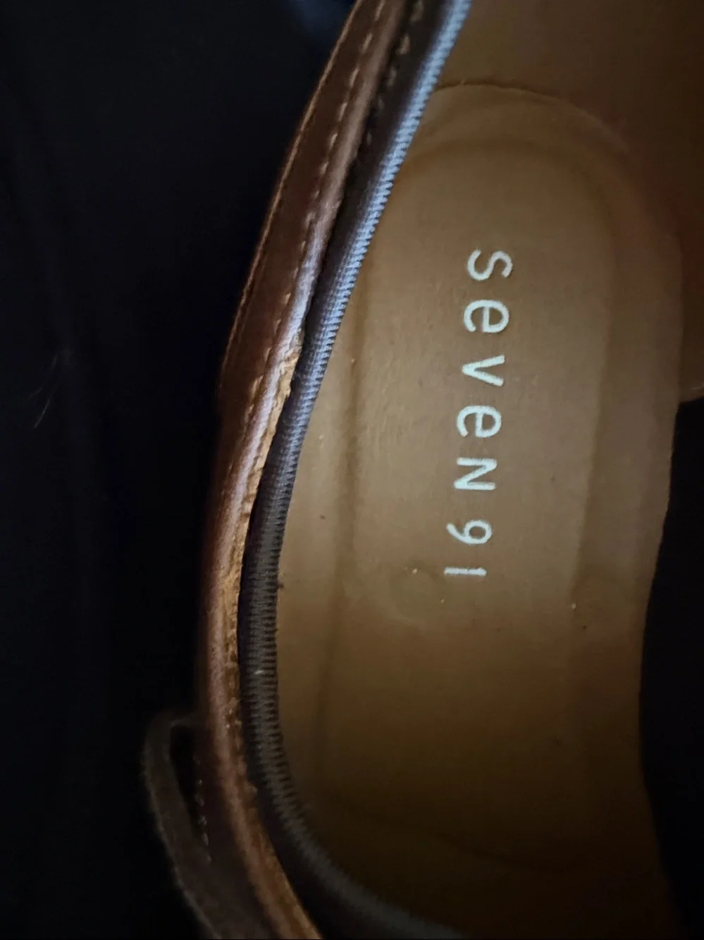 Seven7 Brown & Tan Leather-Style Lace-Up Oxfords